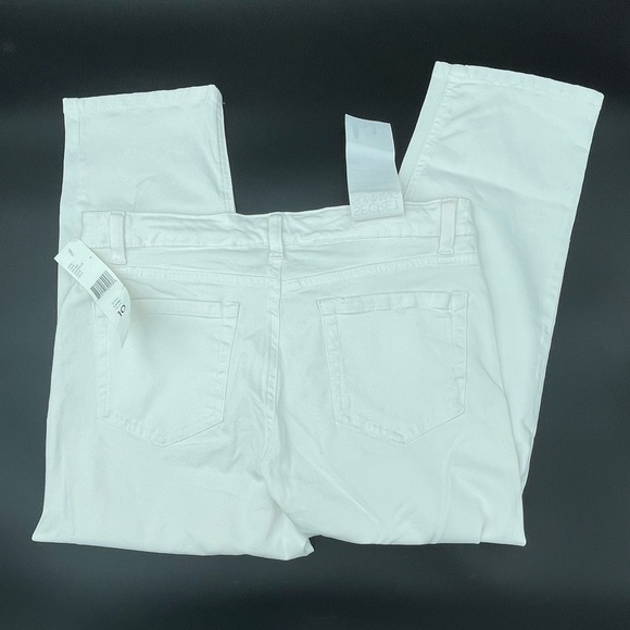 White Soho Capri Mid-Rise Pants Size 10 - Picture 6 of 8